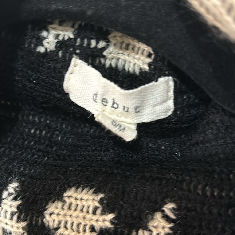 Aztec Patterned Open Front Sweater By Debut S/M - image 6